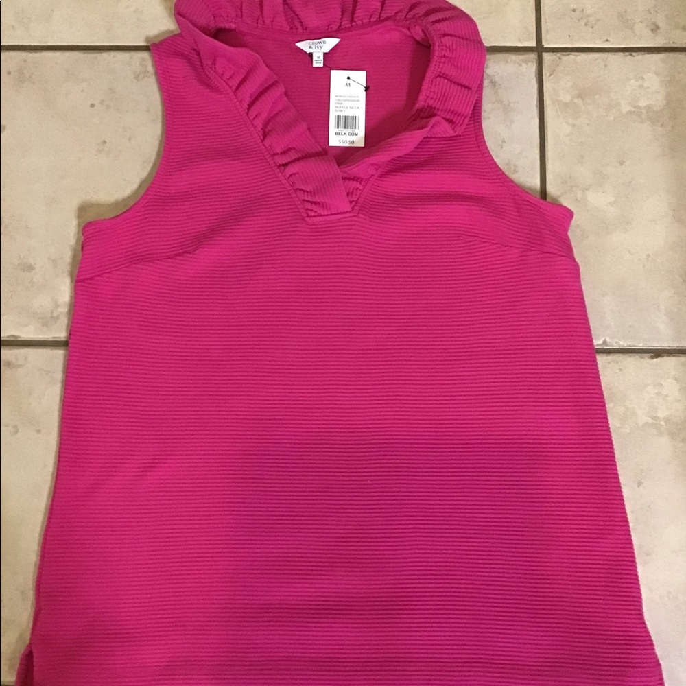 Pink Ruffle Top